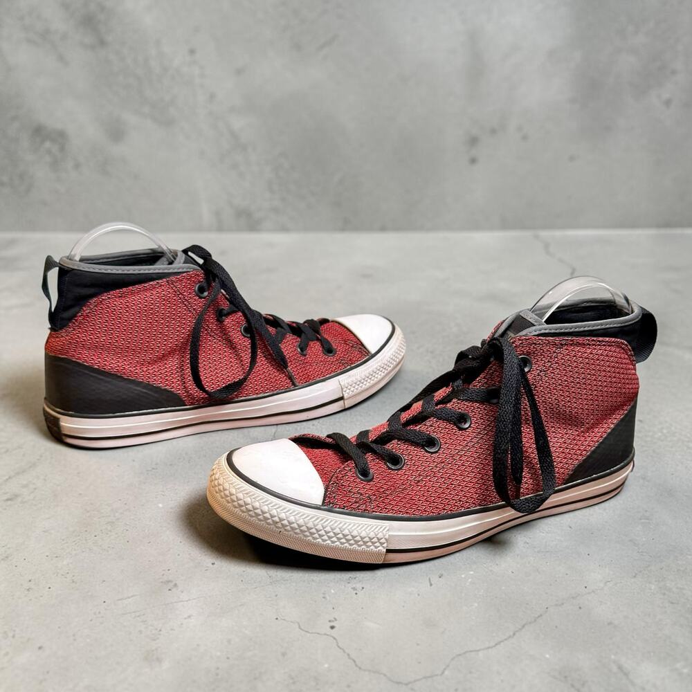 Converse All Star Chuck Taylor Men's 8 Women's 10 Red Syde Street Mid Sneakers